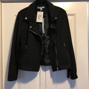 Suede Moto Jacket